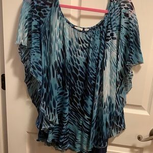 Plus size flowing top